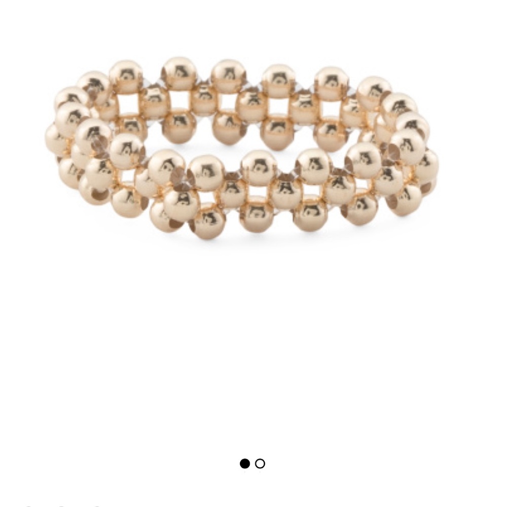 Elegant Gold Beaded Ring